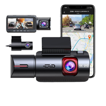 BEPOCAM ZD80 4K palubný DVR s dvojitou kamerou, 170° zorný uhol, zabudovaný GPS trajektória, podpora TF karty až 512GB