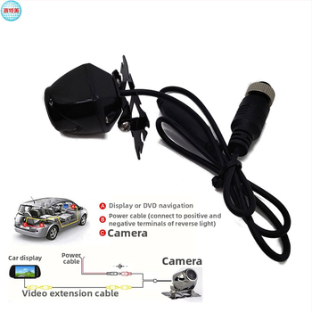 Kamera do cúvania auta, 1080P, široký uhol, IP67, vodotesná, 24V