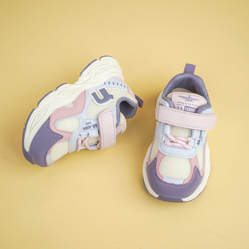 Jimmy Bear Jesenske tenisice za djecu 4–6 godina, gornji dio od umjetne kože, EVA đon, Velcro kopča, prugasti uzorak