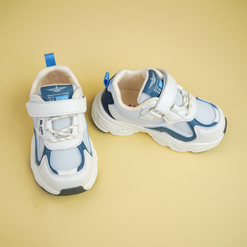 Jimmy Bear Jesenske tenisice za djecu 4–6 godina, gornji dio od umjetne kože, EVA đon, Velcro kopča, prugasti uzorak