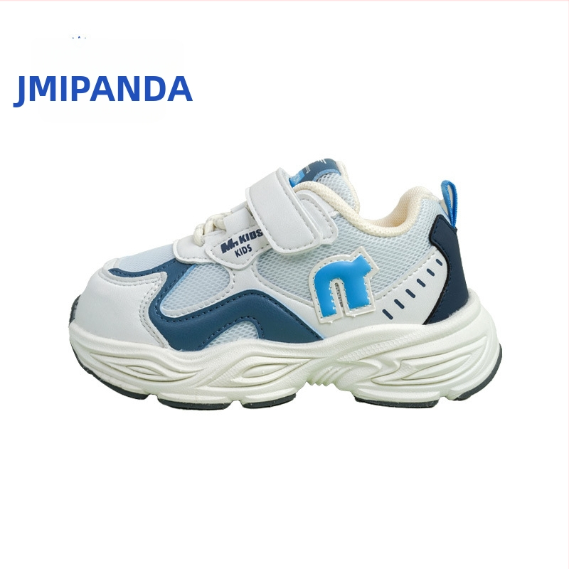 Jimmy Bear Jesenske tenisice za djecu 4–6 godina, gornji dio od umjetne kože, EVA đon, Velcro kopča, prugasti uzorak