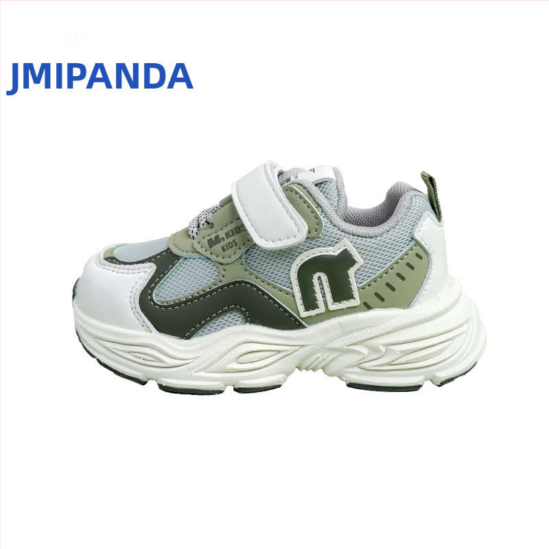 Jimmy Bear Jesenske tenisice za djecu 4–6 godina, gornji dio od umjetne kože, EVA đon, Velcro kopča, prugasti uzorak