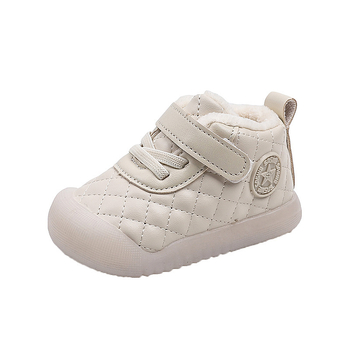 Dječje cipele za učenje hodanja, 1–3 godine, unisex, Velcro zatvarač, gornji dio od mikrovlakana, debeli gumeni potplat