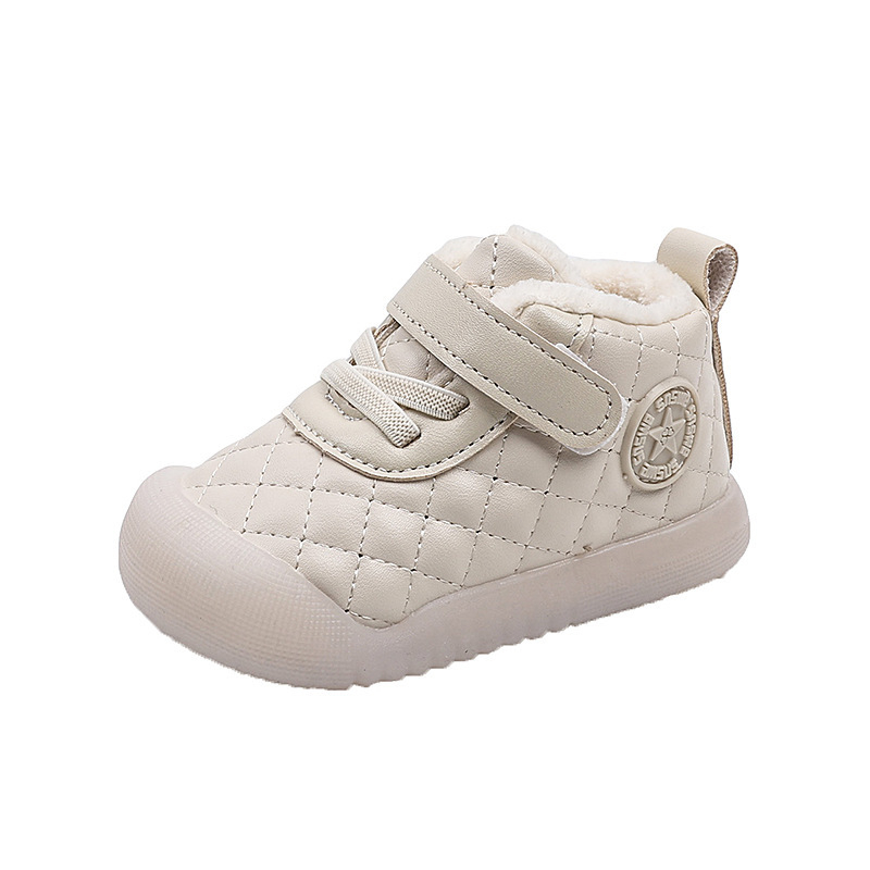 Dječje cipele za učenje hodanja, 1–3 godine, unisex, Velcro zatvarač, gornji dio od mikrovlakana, debeli gumeni potplat