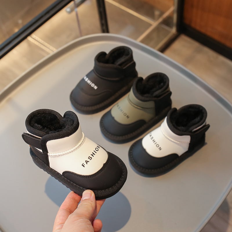 Detské členkové topánky (syntetická koža, kórejský štýl, vek 1–3 rokov)