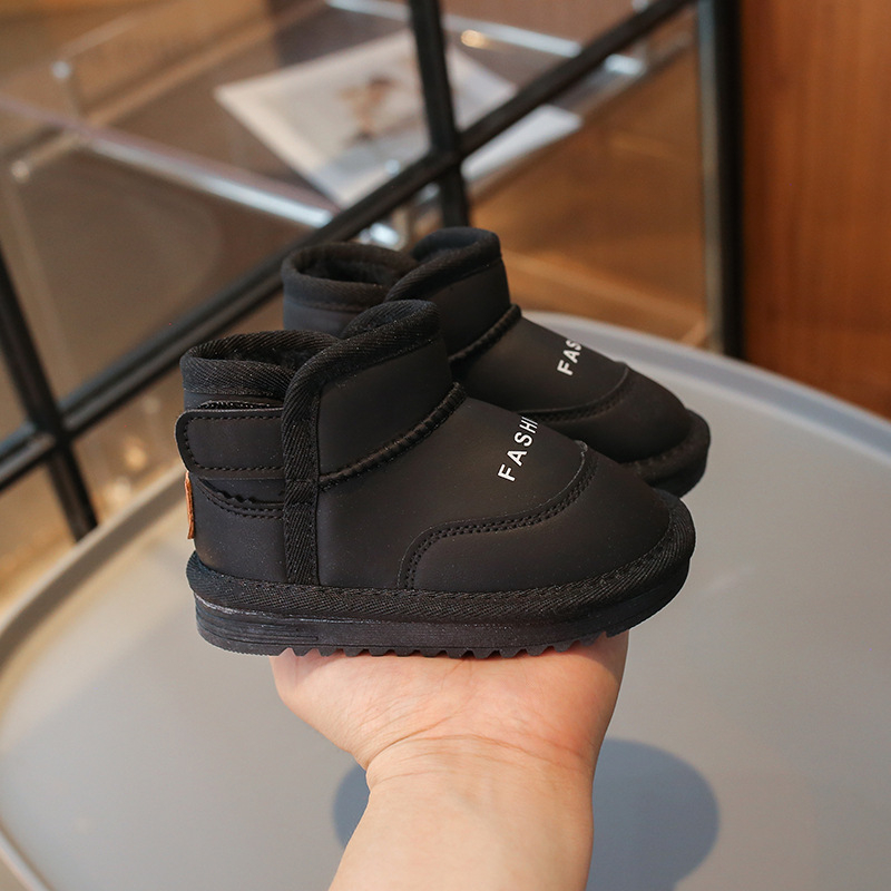 Detské členkové topánky (syntetická koža, kórejský štýl, vek 1–3 rokov)