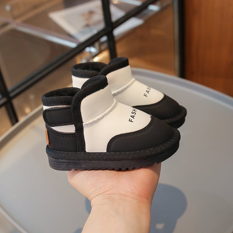 Detské členkové topánky (syntetická koža, kórejský štýl, vek 1–3 rokov)