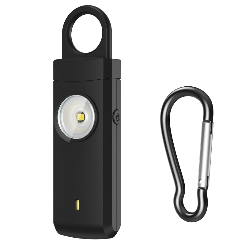 Osobný alarm pre ženy, seniorov a deti - 130 dB, dobíjateľný, LED svetlo, model MSA-821B, ochrana proti vlkom