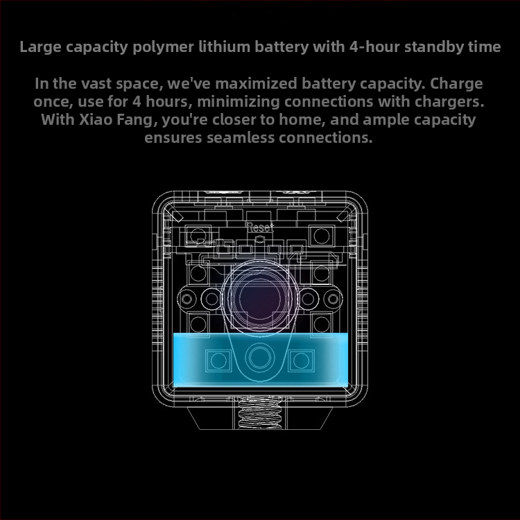 Integrovaný monitorovací systém – 2K WiFi bezpečnostná kamera s diaľkovým prístupom, štvorcový dizajn, vnútorné/vonkajšie použitie