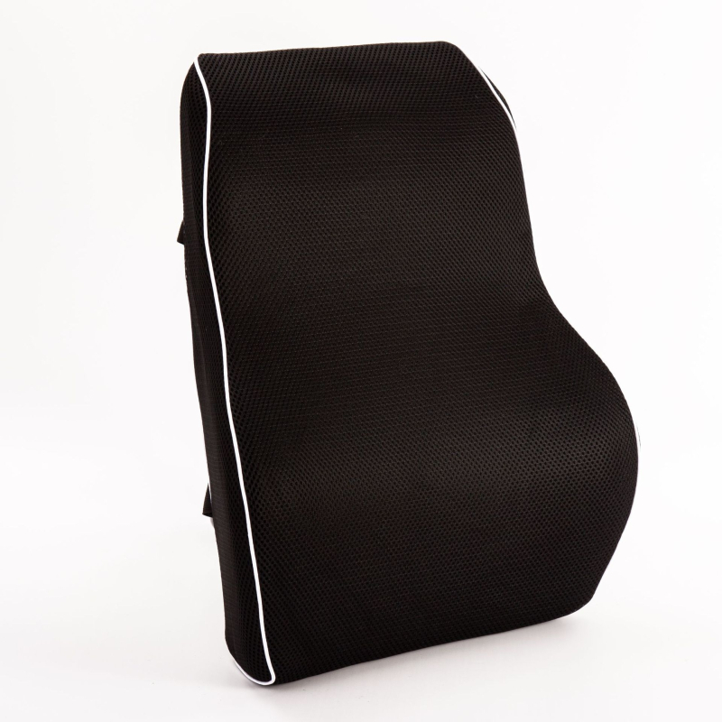 Podpora bedra z pamäťovej peny pre auto a kanceláriu, nepravidelného tvaru, výška vankúša 10–15 cm, výplň polyuretán.