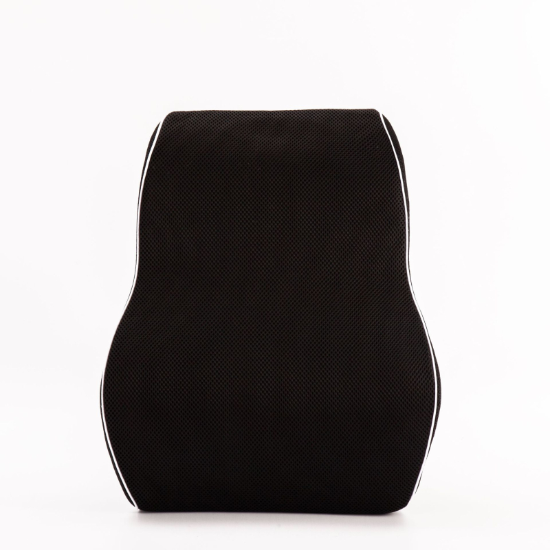 Podpora bedra z pamäťovej peny pre auto a kanceláriu, nepravidelného tvaru, výška vankúša 10–15 cm, výplň polyuretán.