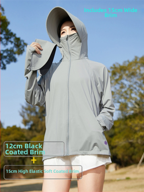 Kapucňová vonkajšia vetrovka s UV ochranou, priedušná a rýchloschnúca; materiál: 180 g surová priadza, 88% nylon, 12% spandex