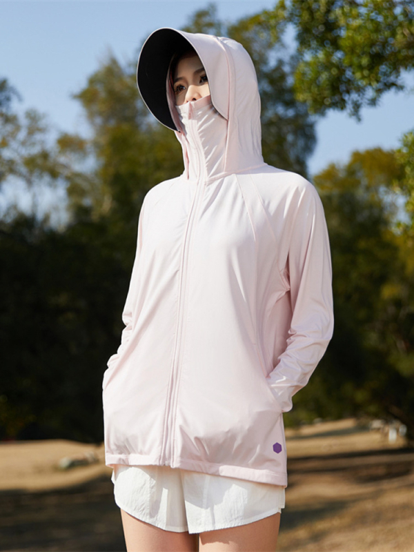 Качулеста външна ветровка за открити условия, UV защита, дишаща и бързо съхнене; материя: 180 g сурова прежда, 88% найлон, 12% спандекс