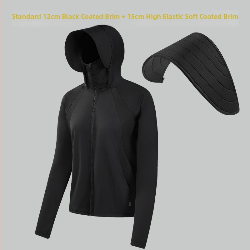 Kapucňová vonkajšia vetrovka s UV ochranou, priedušná a rýchloschnúca; materiál: 180 g surová priadza, 88% nylon, 12% spandex