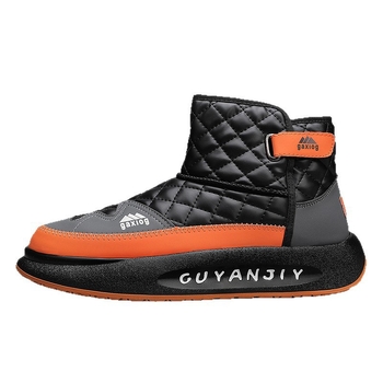 Férfi téli csizma - meleg fleece bélés, PU felsőrész, PVC talp, vízálló, csúszásmentes.