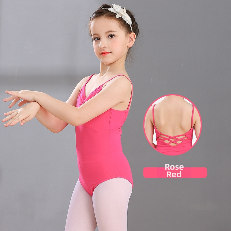 Detské tanečné oblečenie pre dievčatá: moderný tanečný kostým z Lycry s bavlnenou podšívkou; vhodné pre balet, drámu a scénické vystúpenia v lete, na jar a na jeseň.