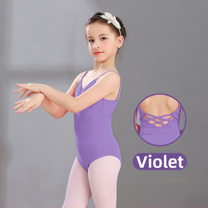 Detské tanečné oblečenie pre dievčatá: moderný tanečný kostým z Lycry s bavlnenou podšívkou; vhodné pre balet, drámu a scénické vystúpenia v lete, na jar a na jeseň.