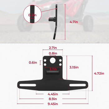 Držač registarske pločice sa svjetlom, aluminijska legura, model XC-N112, univerzalna kompatibilnost, brenda XCLPF