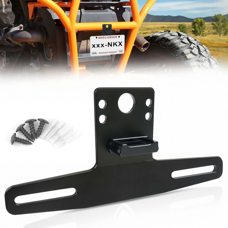 Držač registarske pločice sa svjetlom, aluminijska legura, model XC-N112, univerzalna kompatibilnost, brenda XCLPF