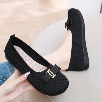 Pantofi Doudou pentru femei, Stil Leisure, Parte superioară din plasă, Talpă poliuretanică, Tălpi textile, Închidere Slip-On (Stil: Leisure; Partea superioară: Plasă; Talpă: Poliuretan; Tălpi textile; Închidere: Slip-On)