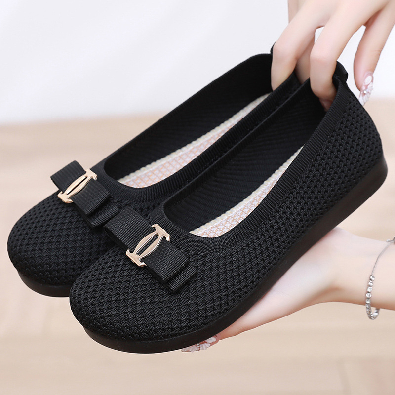 Pantofi Doudou pentru femei, Stil Leisure, Parte superioară din plasă, Talpă poliuretanică, Tălpi textile, Închidere Slip-On (Stil: Leisure; Partea superioară: Plasă; Talpă: Poliuretan; Tălpi textile; Închidere: Slip-On)