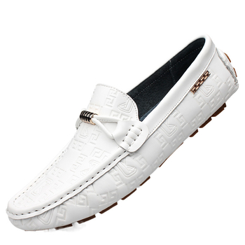 Pánske kožené loafers — casual, okrúhla špička, nízky podpätok 1–3 cm, gumová podrážka, podšívka z bravčovej kože