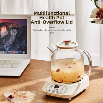 Sklenená čajová kanvica pre zdravie BG-16, 1 L, 220 V, 500 W, Digitálny termostat