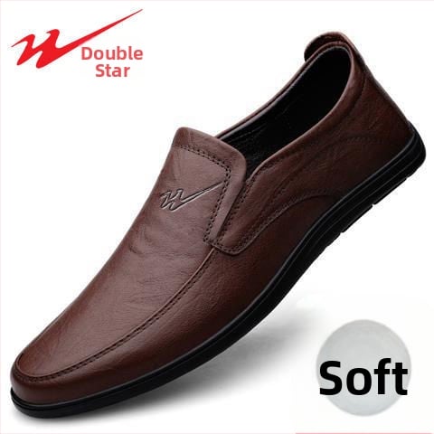 Pánske kožené topánky, Slip-On, vrchnok: hovädzie kože, podšívka z kože, podrážka z gumy