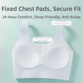 Bezšvový športový podprsenka pre dievčatá v štýle vesty, nylon, 3/4 košíček, tenké tvarované košíčky, pevné dvojité ramienka, priedušný