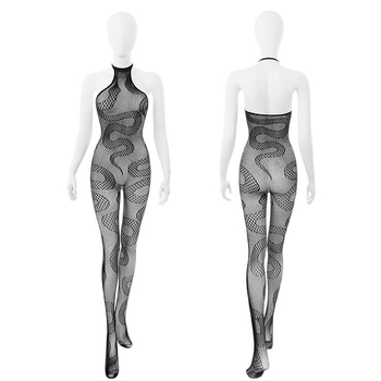 Sieťový bodystocking pre Ball Queen – tesne priliehajúci, priehľadný, polyesterové spodné prádlo