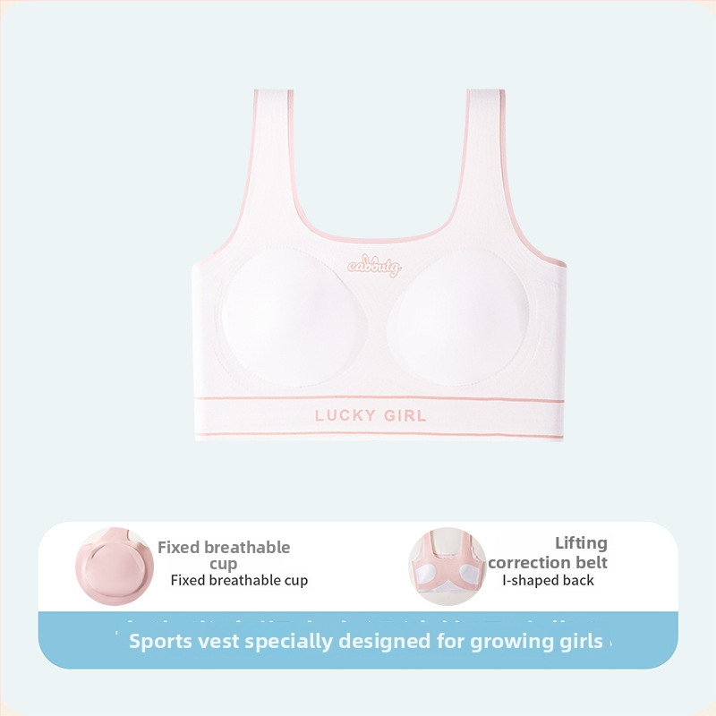 Nylonové športové podprsenka pre tínedžerky (13–18) – tenké formované košíčky, úplné krytie, pohodlné
