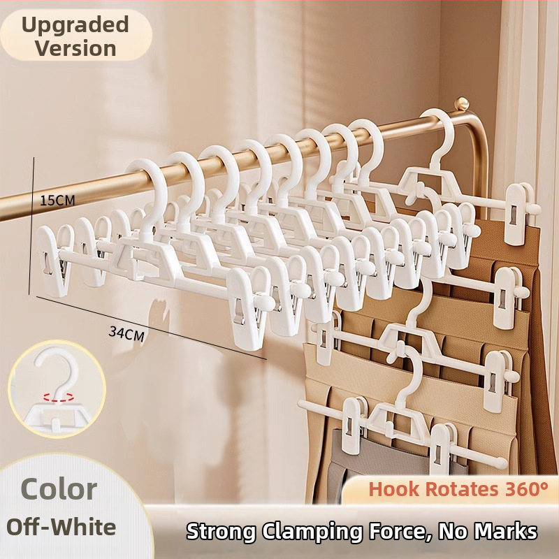 Sada klipov na sukne a nohavice – protiskluzové, bez stôp, PP materiál, 10 kusov