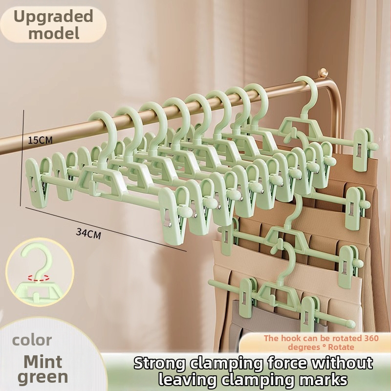 Sada klipov na sukne a nohavice – protiskluzové, bez stôp, PP materiál, 10 kusov