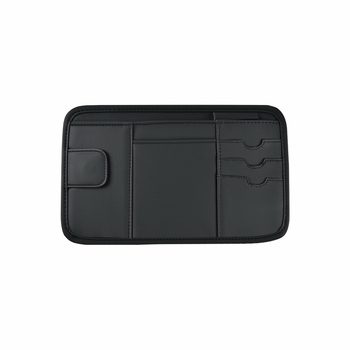 Torba za pohranu vizira automobila — PU materijal, montaža klikom (snap), za krovo ploču, model Sun Visor Storage Bag