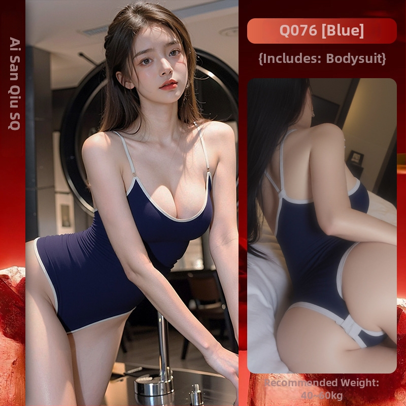 Jednodielne plavky na hranie rol, inširované námorníckou/školskou uniformou; polyesterová tkanina, 95–100% polyester; dámske; jar 2025.