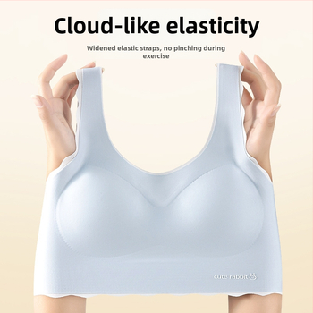 Dievčenská vestová podprsenka pre vek 12–15 rokov, Nylon + Spandex, Plný košíček, Tenký tvarovací košíček, Podšívka z nylonu