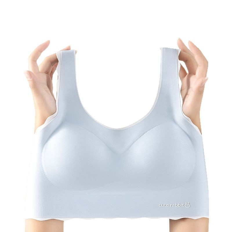 Dievčenská vestová podprsenka pre vek 12–15 rokov, Nylon + Spandex, Plný košíček, Tenký tvarovací košíček, Podšívka z nylonu