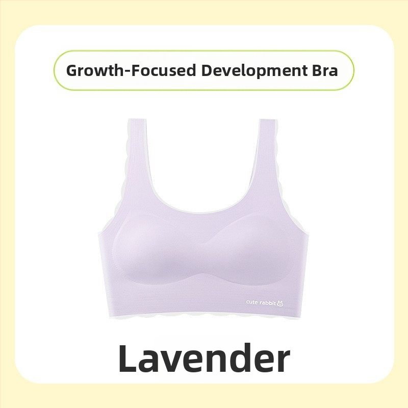 Dievčenská vestová podprsenka pre vek 12–15 rokov, Nylon + Spandex, Plný košíček, Tenký tvarovací košíček, Podšívka z nylonu