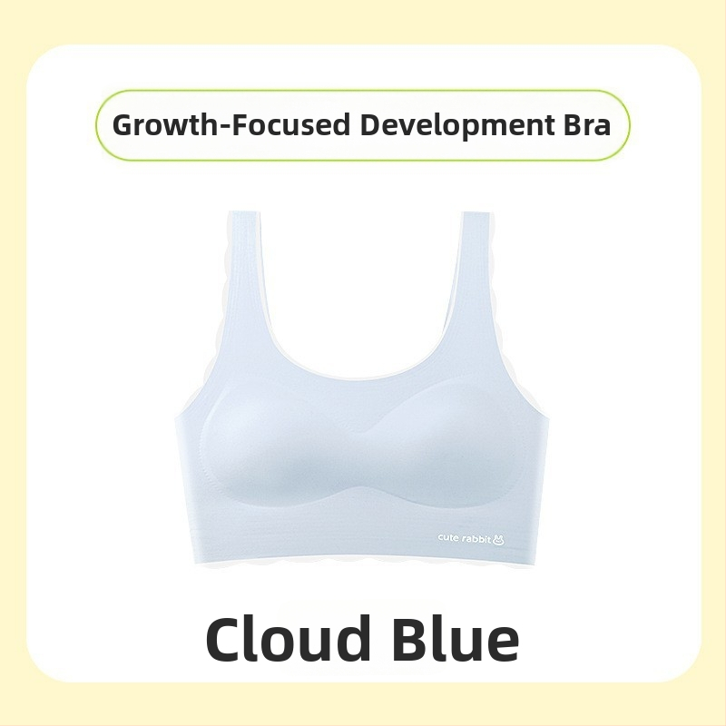 Dievčenská vestová podprsenka pre vek 12–15 rokov, Nylon + Spandex, Plný košíček, Tenký tvarovací košíček, Podšívka z nylonu