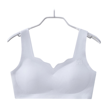 Bezšvové dievčenské spodné prádlo v štýle vesty, priedušné, s pevným dvojitým ramienkami a tenkým tvarovaným košíkom