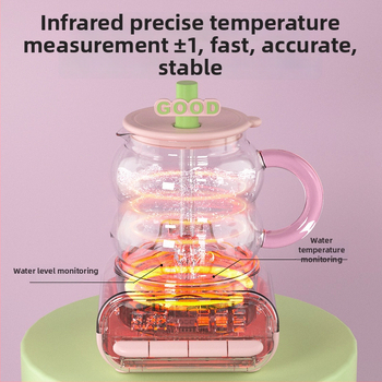 Small Pumpkin F2 Zdravá kanvička na čaj – objem do 1 l, sklenené telo, 220V, 500–1000W, riadenie mikroprocesorom