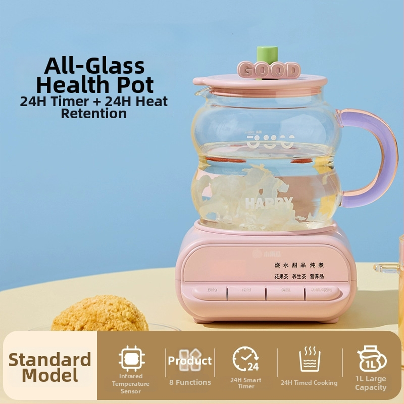 Small Pumpkin F2 Zdravá kanvička na čaj – objem do 1 l, sklenené telo, 220V, 500–1000W, riadenie mikroprocesorom