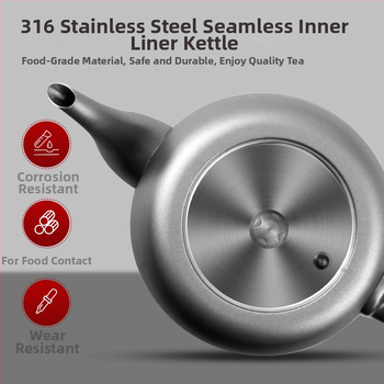 Elektrická platňa na čaj s integrovaným čajníkom, 2 indukčné horáky, objem pod 1 l, 1000–1500 W, nerezová oceľ + ABS