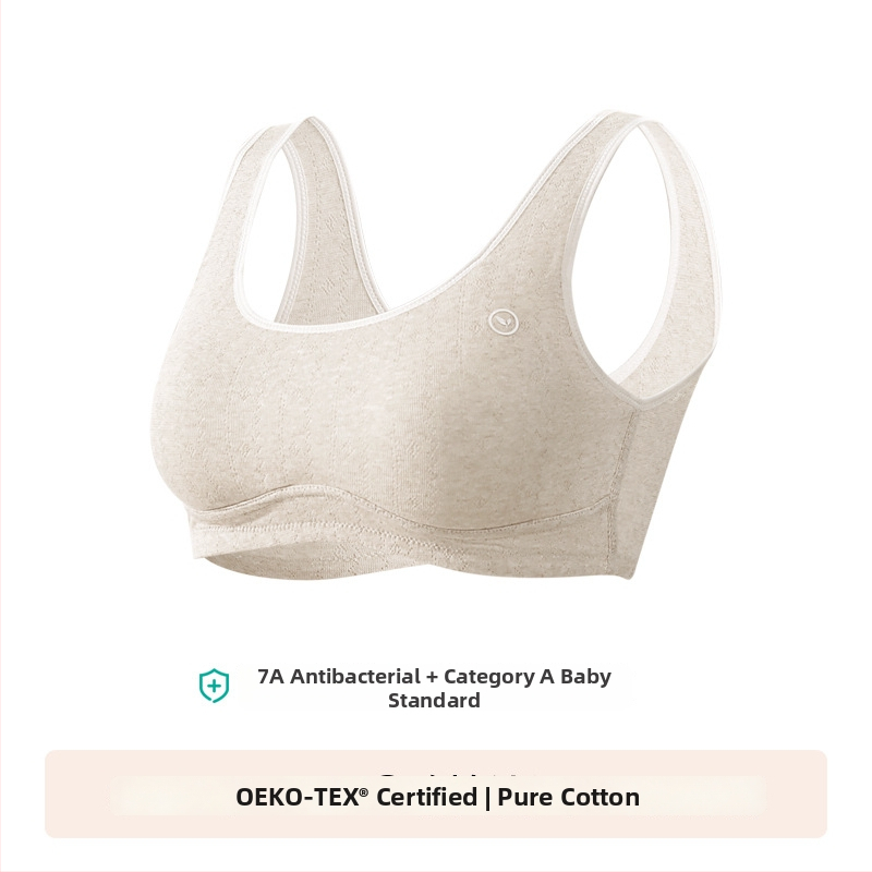 Anfeiya Bavlnený podprsenka s plnou miskou pre dievčatá druhého stupňa (12–15 rokov), tenké tvarované poháriky zo peny, pevné dvojité ramienka, bez zapínania