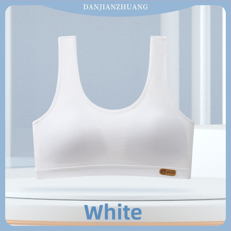 Detská bavlnená podprsenka pre dievčatá 12–15 rokov, s plnými miskami, tenko tvarovanými miskami, bez kovových výstuží, pevné dvojité ramienka, 95–100% bavlna