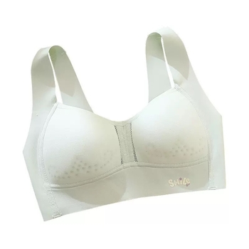  Sutien sport fără cusături pentru adolescente, al doilea stadiu de dezvoltare, stil maieu, cupă completă, material spandex, căptușeală din nailon 90–95%, bretele fixe duble, respirabil și absorbant de transpirație