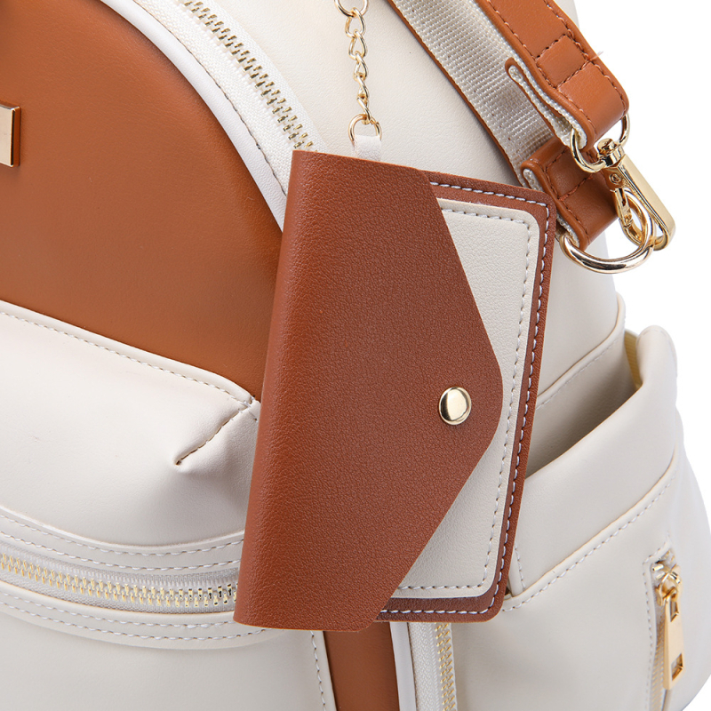 Rucsac matern TANCO din piele PU — ultraușor, impermeabil, separare uscat-umed, spate cu curbă fiziologică