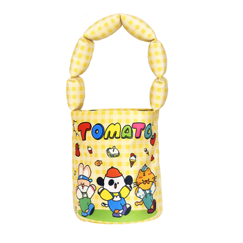 Bucket táska, friss és édes stílus, poliészter, bucket forma, bélés: vászon, mágneszár, belső zseb a telefon számára