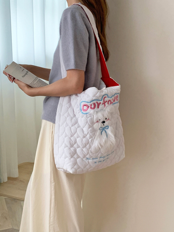 Чанта Tote: памучна тъкан, подплата от найлон, вертикална квадратна форма, джоб за телефон, една презрамка