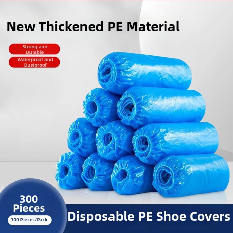 Jednorázové návleky na topánky pre domáce použitie, hrubé, vodotesné, odolné voči opotrebeniu, protišmykové, plastové